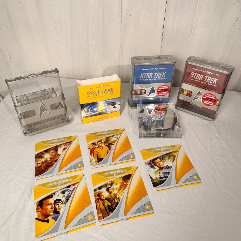 Star Trek The Original Series DVD Seasons 1-3 Remastered Edition Silver Case Set